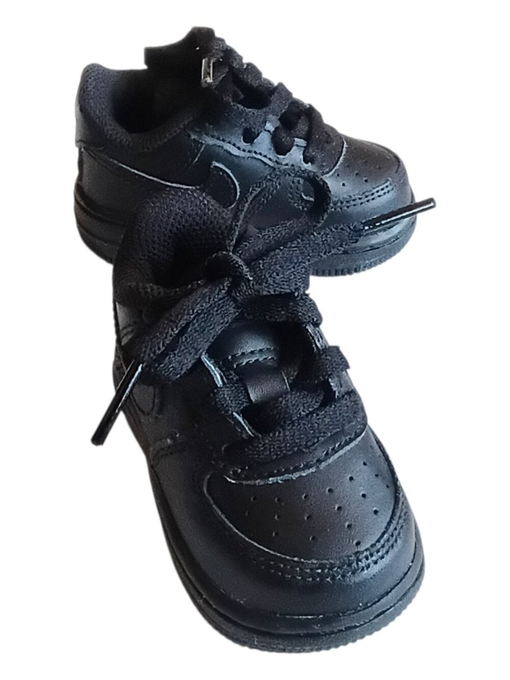 NIKE AIR FORCE 1 Toddler Sneakers Triple Black Sz 3C